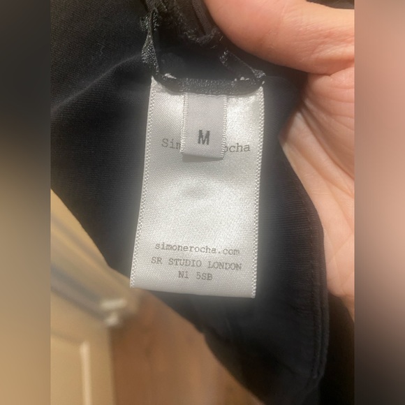 Simone Rocha Short Sleeve Dress with Tulle Overlay - Picture 3 of 6